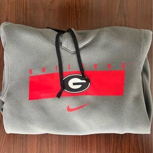 Nike NCAA Georgia Dri-Fit gray hoodie. Size: small.